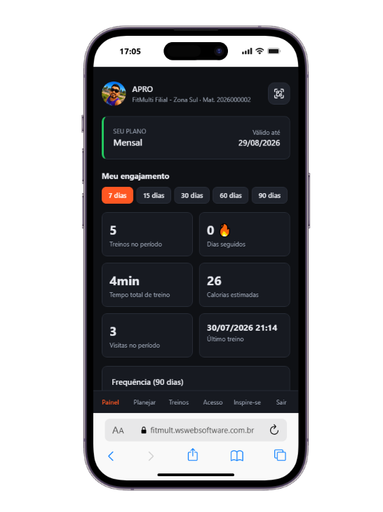 App FitMult - Tela 1