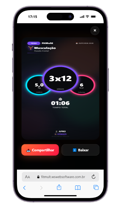 App FitMult - Tela 5